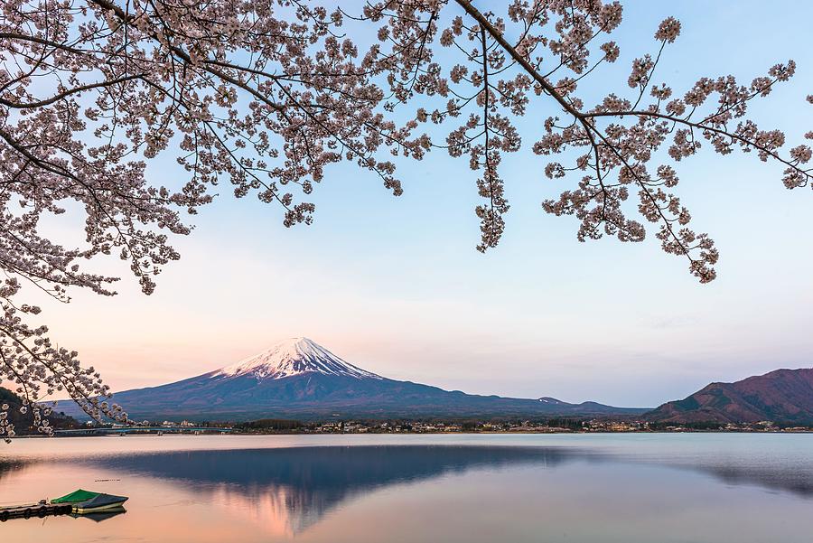 Mt. Fuji, Japan On Lake Kawaguchi Photograph by Sean Pavone - Fine Art ...