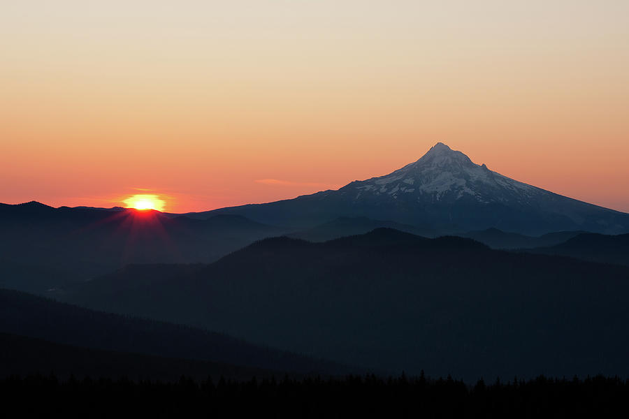 Mt. Hood Sunrise #1 Photograph by Andrew Curtis