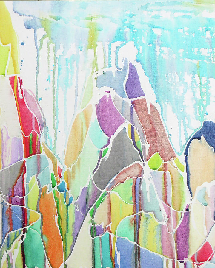 Abstract Painting - Mt. Whitneys Elbert #1 by Lauren Moss