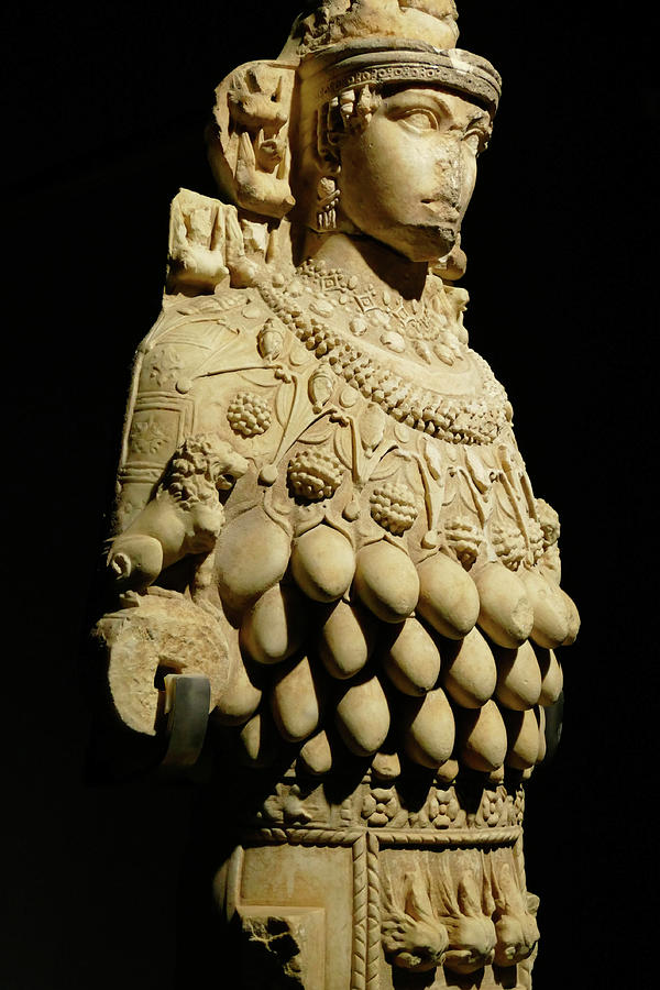 Multi breasted statue of goddess Artemis #1 Photograph by Steve Estvanik