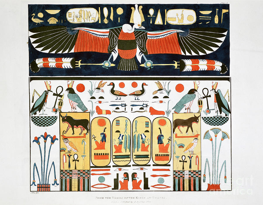 Mural From The Tombs Of The Kings #1 Drawing by Print Collector