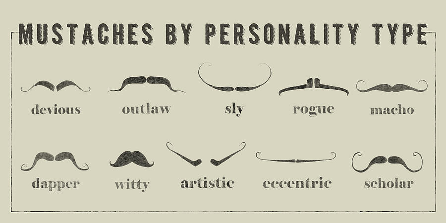 Home Painting - Mustaches Personalities #1 by Jason Johnson
