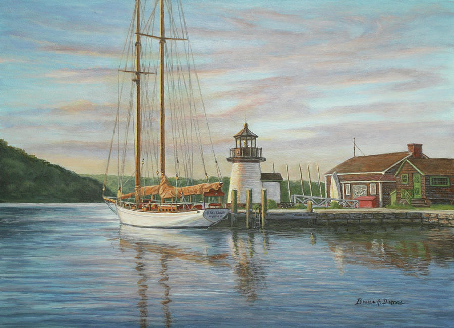Boat Painting - Mystic Dream #1 by Bruce Dumas