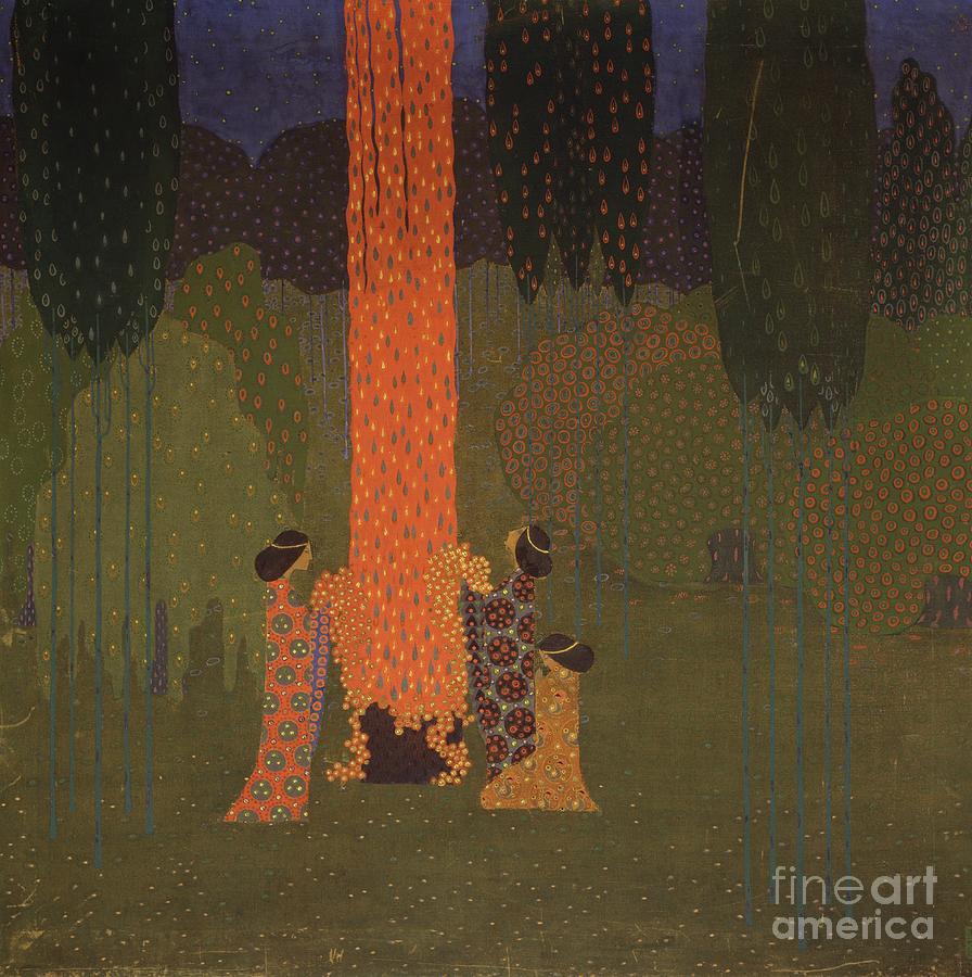 Mystic Meeting 1914 By Vittorio Zecchin Painting by Vittorio Zecchin