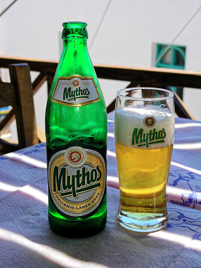 Mythos Beer Photograph by Sally Weigand
