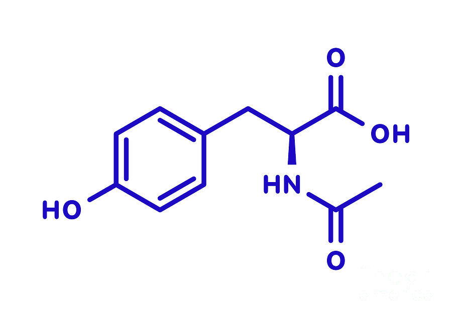 N-acetyl-tyrosine Molecule #1 Photograph by Molekuul/science Photo Library