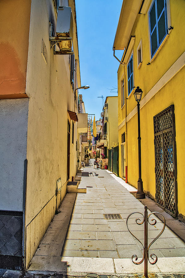 narrow alley of Ischia #1 Photograph by Vivida Photo PC
