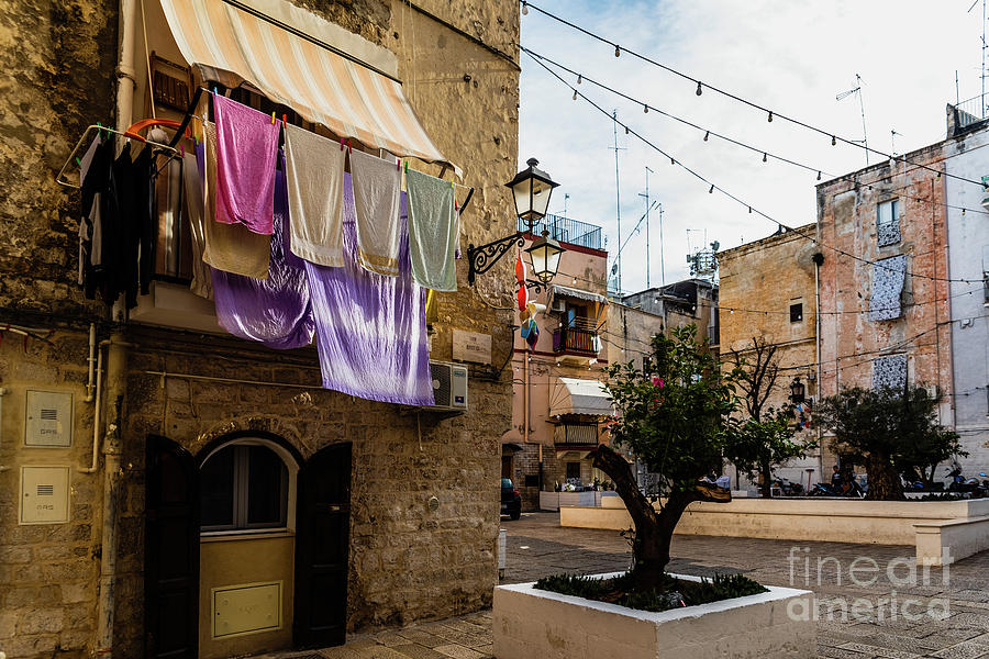 Narrow streets of the beautiful city of Bari, ideal for strollin #1 Photograph by Joaquin Corbalan