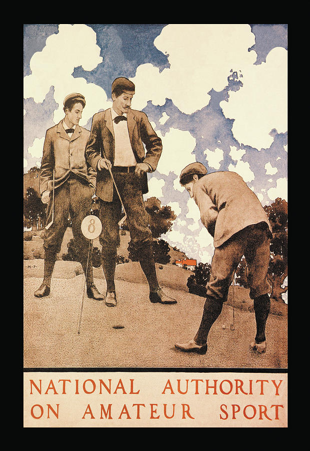 National Authority on Amateur Sport #1 Painting by Maxfield Parrish