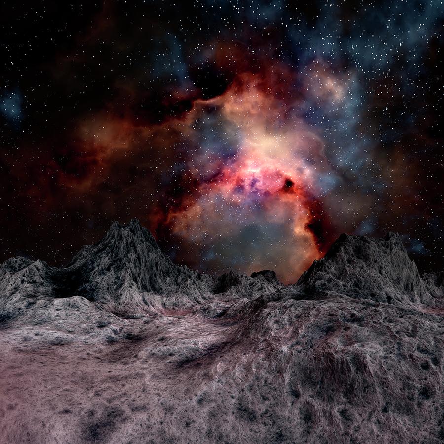 Nebula Seen From An Alien Planet #1 Digital Art by Mehau Kulyk