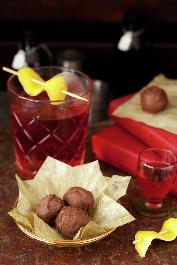 Negroni Truffles Made With Campari #1 Photograph by Jane Saunders