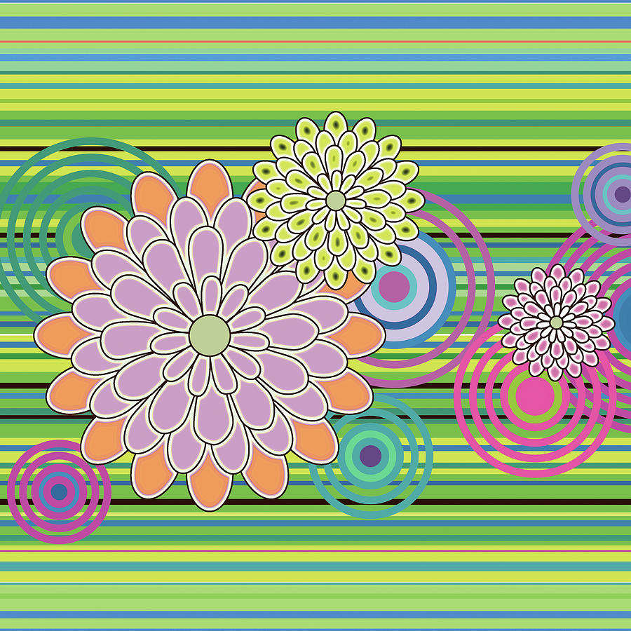 Nest Flower-tremble Series-Gorgeous- Arttopan Original Fashion Creative Popular Digital Art-3-1 #1 Digital Art by Artto Pan