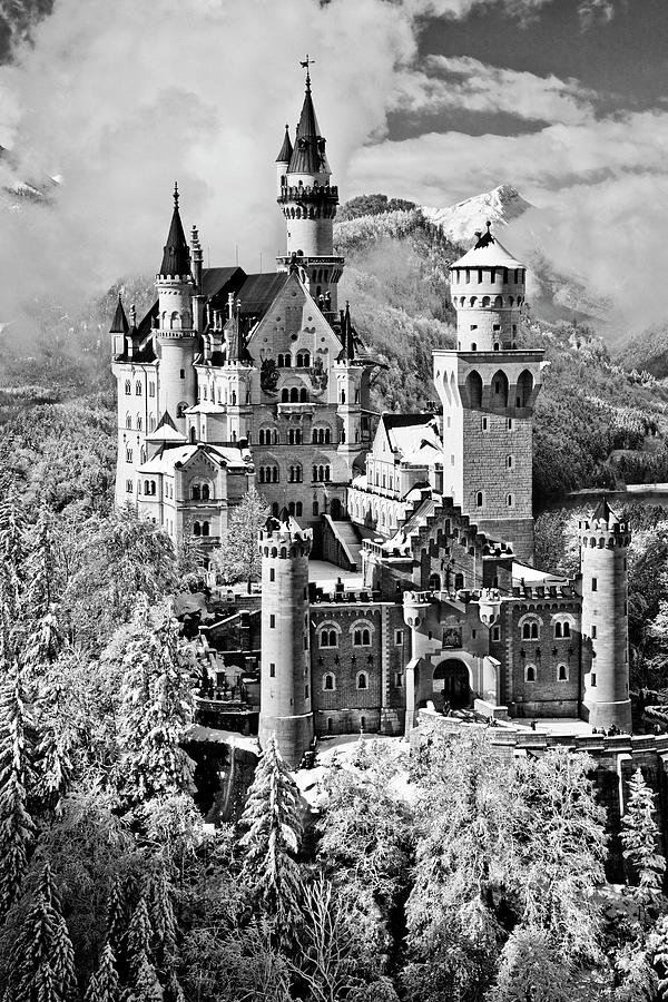 Neuschwanstein Castle In Germany #1 Digital Art by Olimpio Fantuz