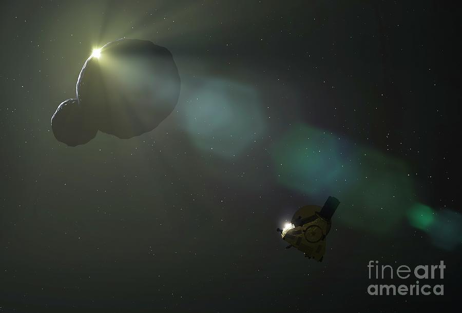 New Horizons Encounters Arrokoth #1 Photograph by Mark Garlick/science Photo Library
