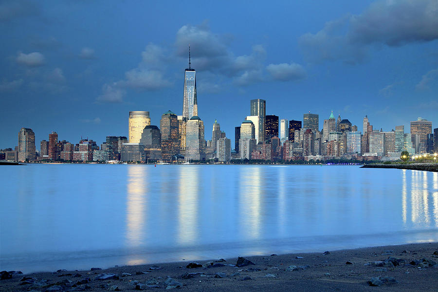 New Jersey, Manhattan Skyline #1 Digital Art by Davide Erbetta