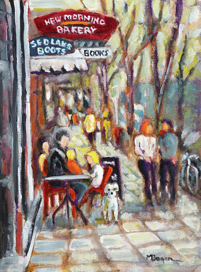 New Morning Bakery #2 Painting by Mike Bergen