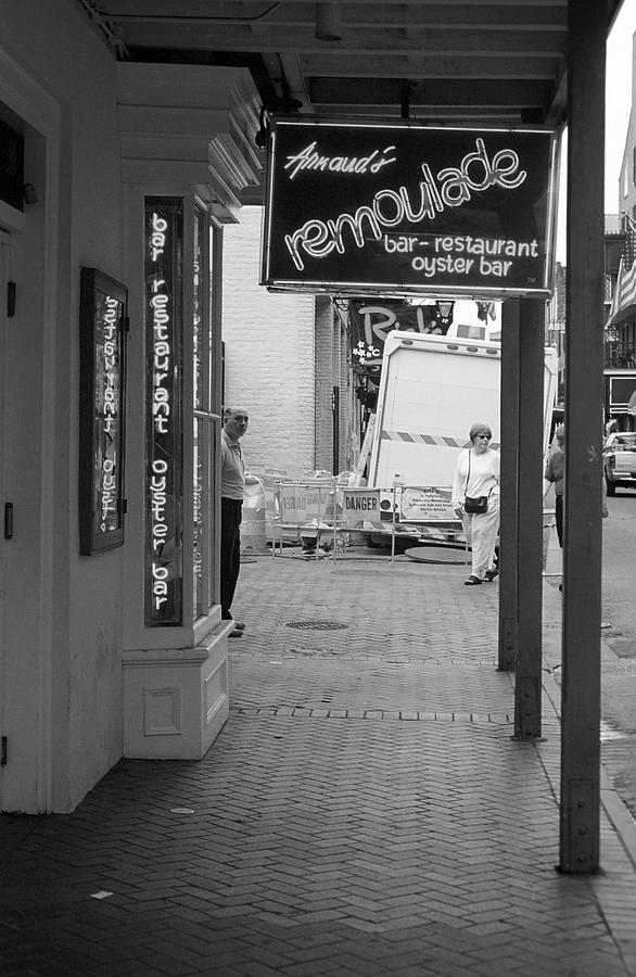 New Orleans Restaurant 2004 BW #2 Photograph by Frank Romeo