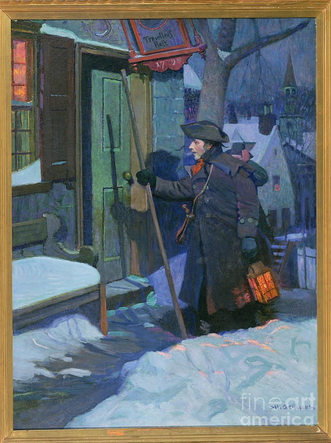 New Years Eve Or The Night Watch Painting by Stanley Massey Arthurs