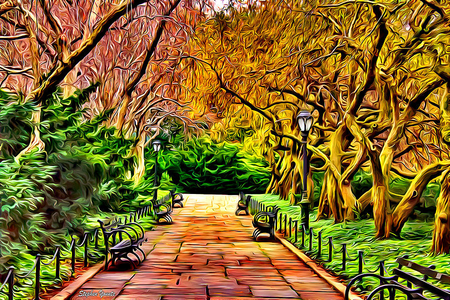 New York Central Park #1 Digital Art by Stephen Younts