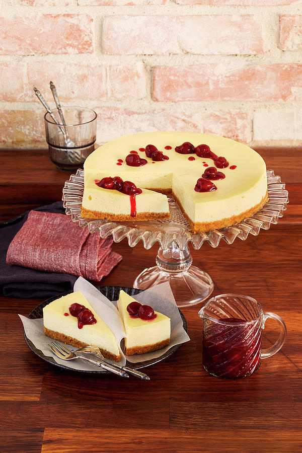 New York Cheesecake With Shortbread Crust #1 Photograph by Stockfood Studios /  Katrin Winner