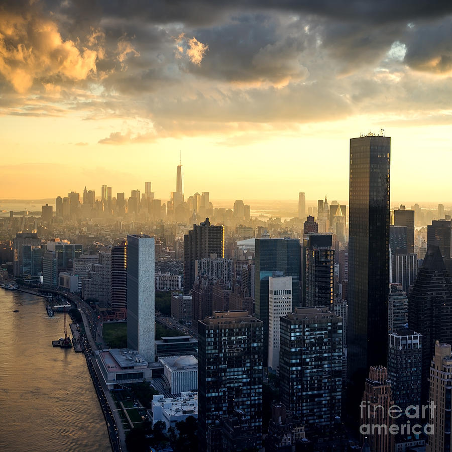 Sunrise Photograph - New York City - Beautiful Colorful by Im photo Sunrise Photograph - New York City - Beautiful Colorful by Im photo