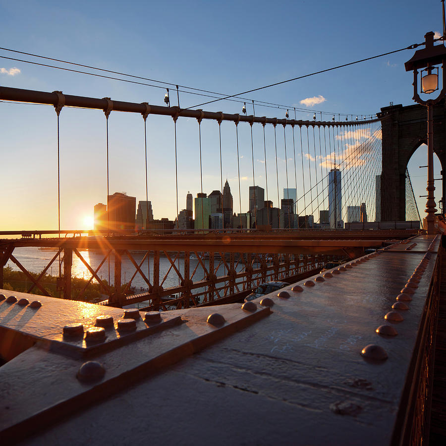 New York City, Brooklyn Bridge #1 Digital Art by Massimo Ripani