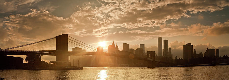 New York City, East River #1 Digital Art by Luigi Vaccarella