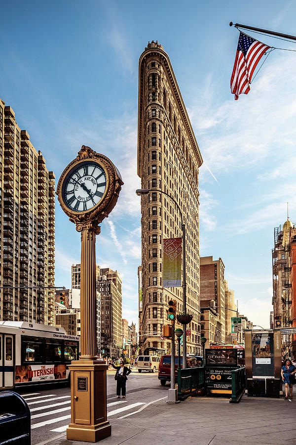 Architecture Digital Art - New York City, Flatiron District #1 by Antonino Bartuccio