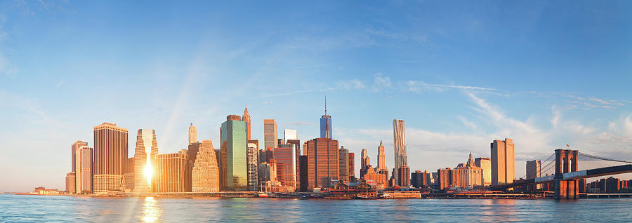 New York City, Manhattan Skyline #1 Digital Art by Luigi Vaccarella