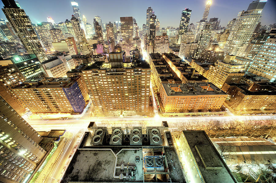 New York City Nightscape #1 Photograph by Tony Shi Photography