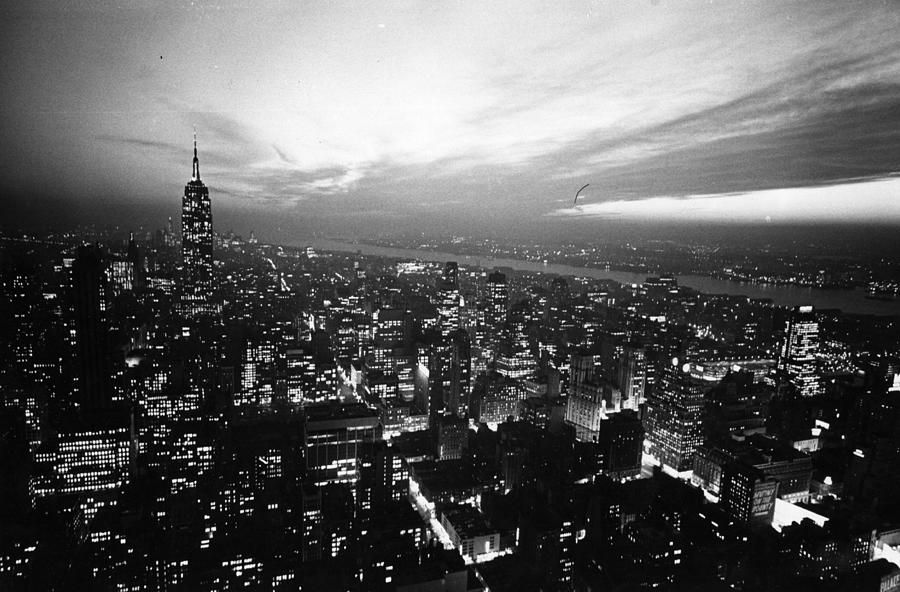 New York Night Sky #1 Photograph by Gerry Cranham