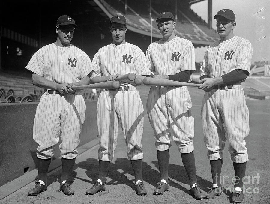 New York Yankees Baseball Stars #1 Photograph by Bettmann