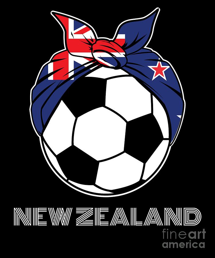 New Zealand Womens Soccer Kit France 2019 Girls Football Fans Futbol Supporters Coaches and International Players #3 Digital Art by Martin Hicks