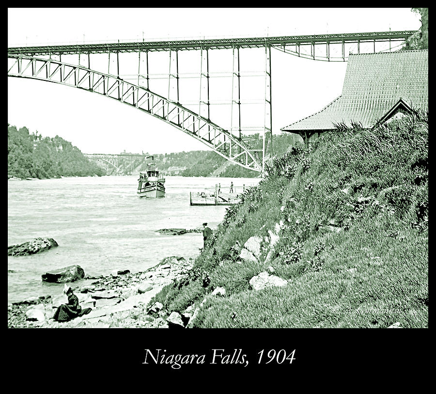 Niagara Falls Ferry Boat, Vintage Photograph, 1904 #1 Photograph by A Macarthur Gurmankin