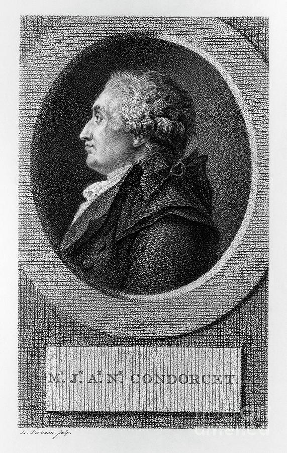 Nicolas De Condorcet Photograph by Library Of Congress/science Photo ...