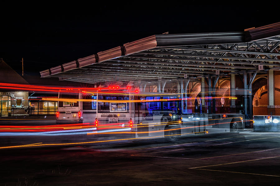 Night Bus #1 Photograph by William Christiansen