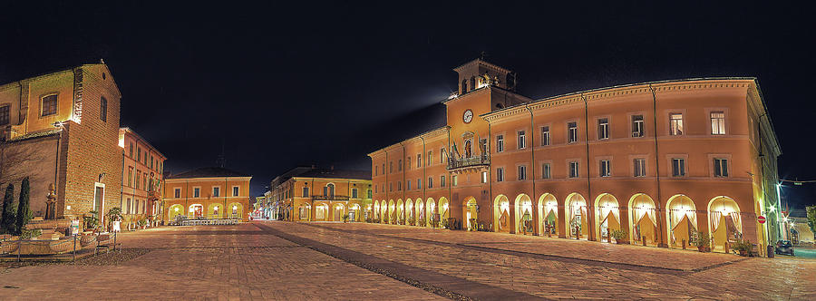 night view of small Italian town #1 Photograph by Vivida Photo PC