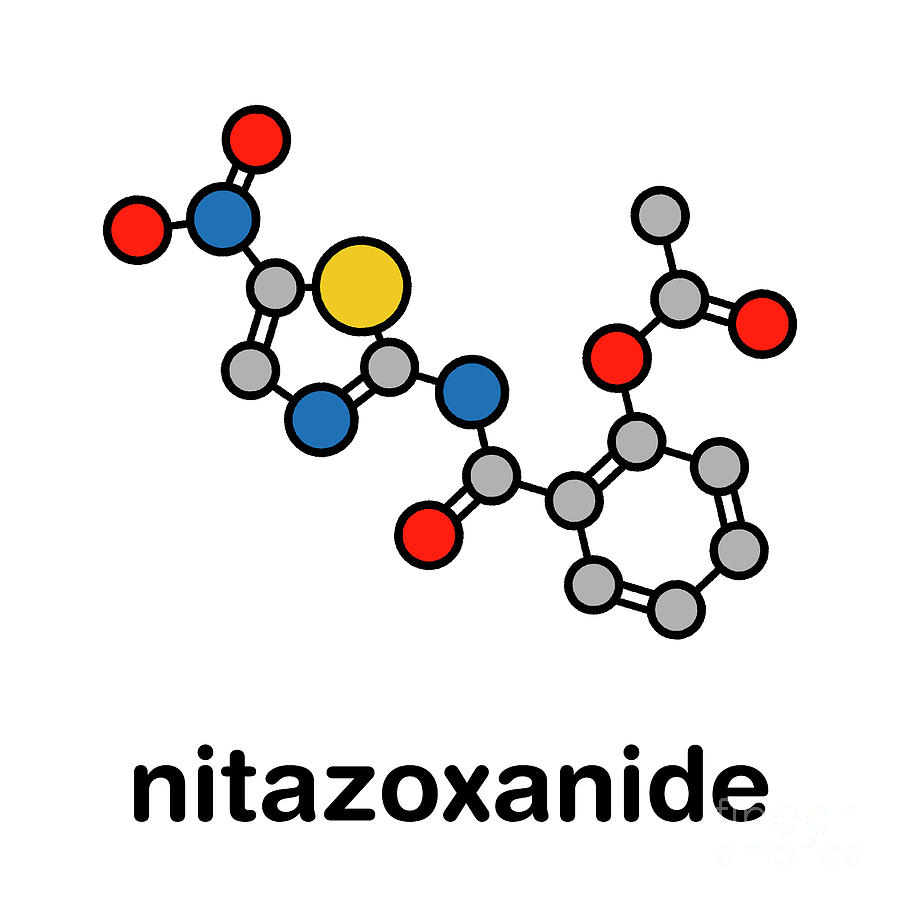 Nitazoxanide Antiprotozoal Drug Photograph By Molekuul/science Photo ...