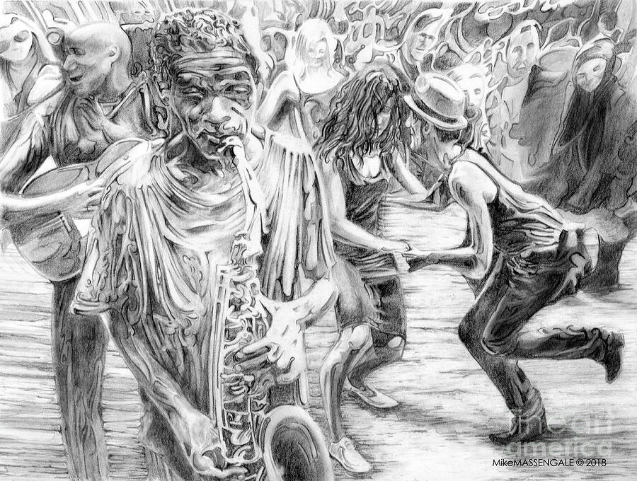 Nola #1 Drawing by Mike Massengale