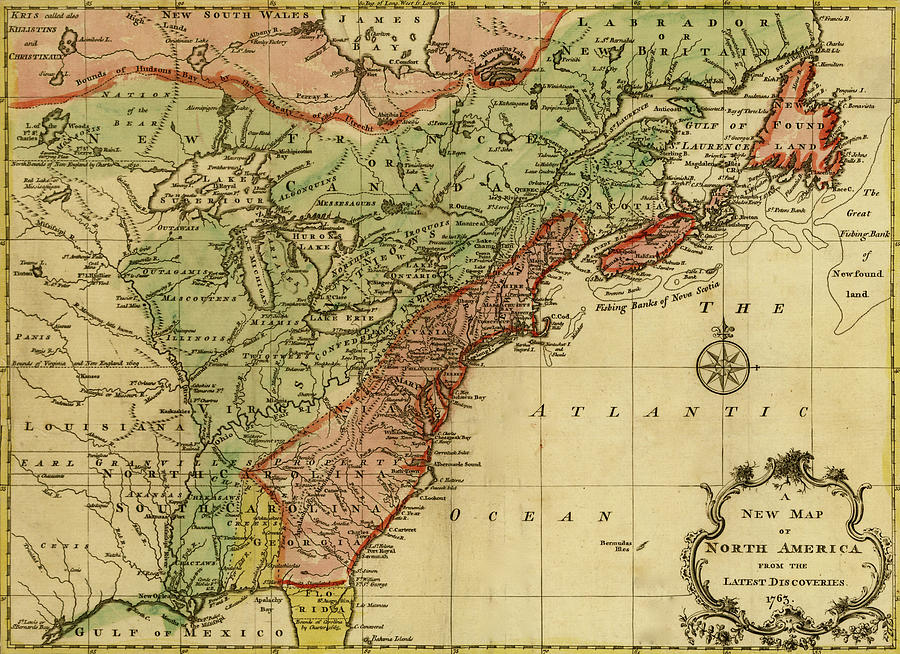 North America - 1763 #1 Painting by Unknown