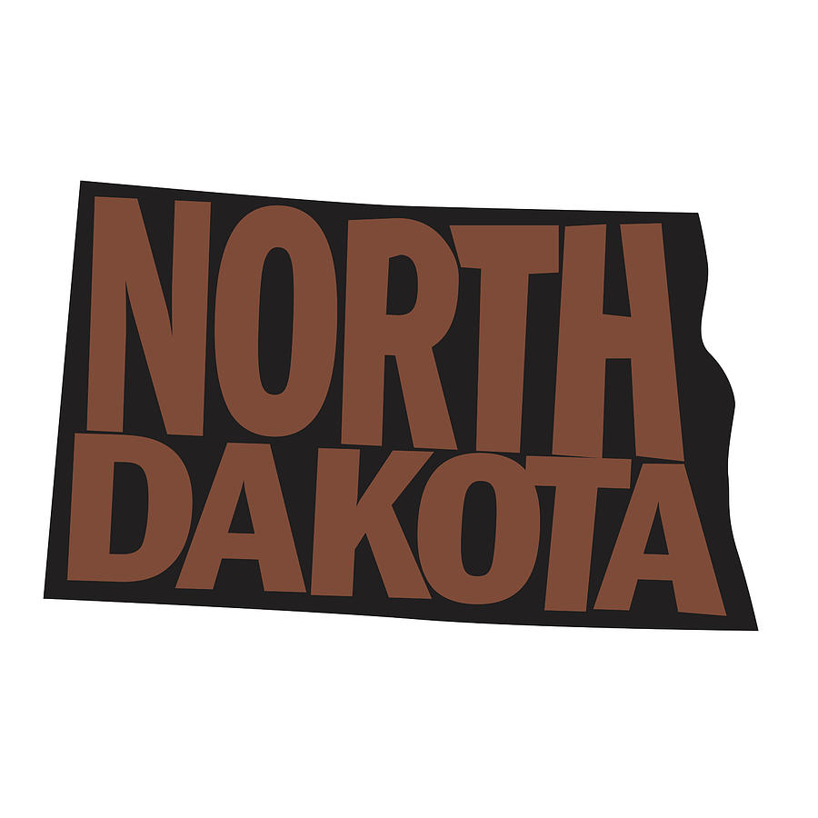 North Dakota Mixed Media - North Dakota #1 by Art Licensing Studio