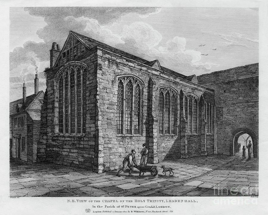 North-east View Of The Chapel #1 Drawing by Print Collector
