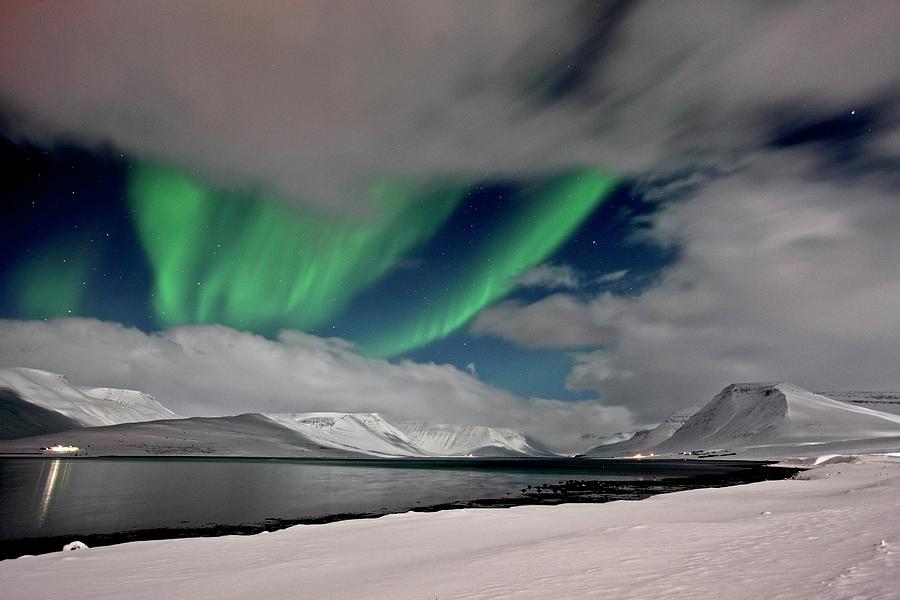 Northern Lights, Iceland #1 Digital Art by Bernd Rommelt