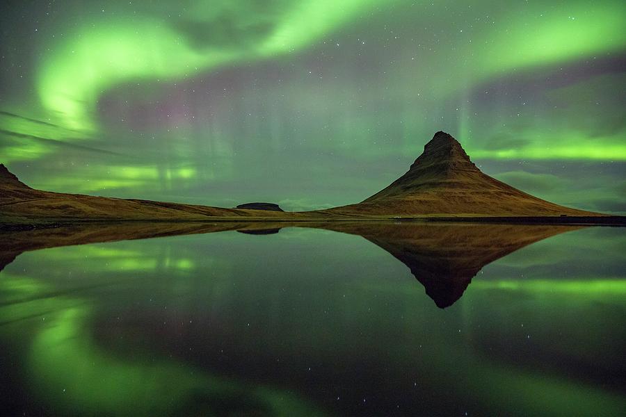 Northern Lights, Iceland #1 Digital Art by Clickalps