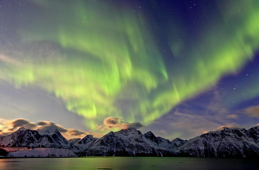 Northern Lights, Troms, Norway #1 Digital Art by Bernd Rommelt