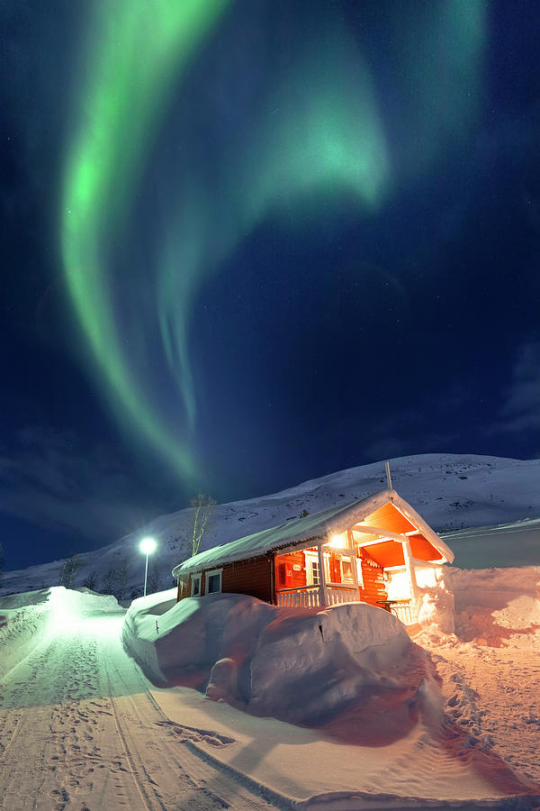 Norway, Troms, Scandinavia, Northern Light In Tennevoll #1 Digital Art by Francesco Russo