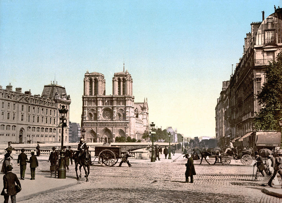 Notre Dame, 1890s #1 Photograph by Science Source