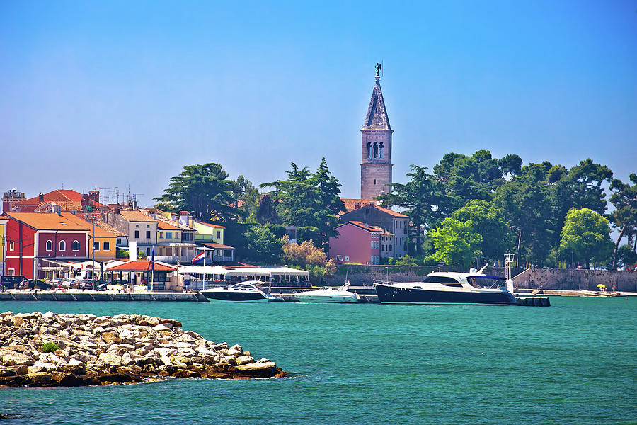 Novigrad Istarski historic waterfront and colorful harbor view #1 Photograph by Brch Photography