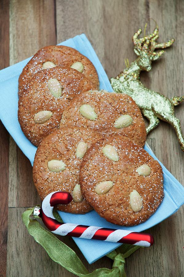 Nuremberg Lebkuchen spiced, Soft Gingerbread With Almonds #1 Photograph by Food Experts Group