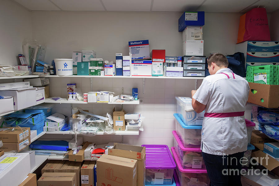 Nursing Supplies Room #1 Photograph by Arno Massee/science Photo Library